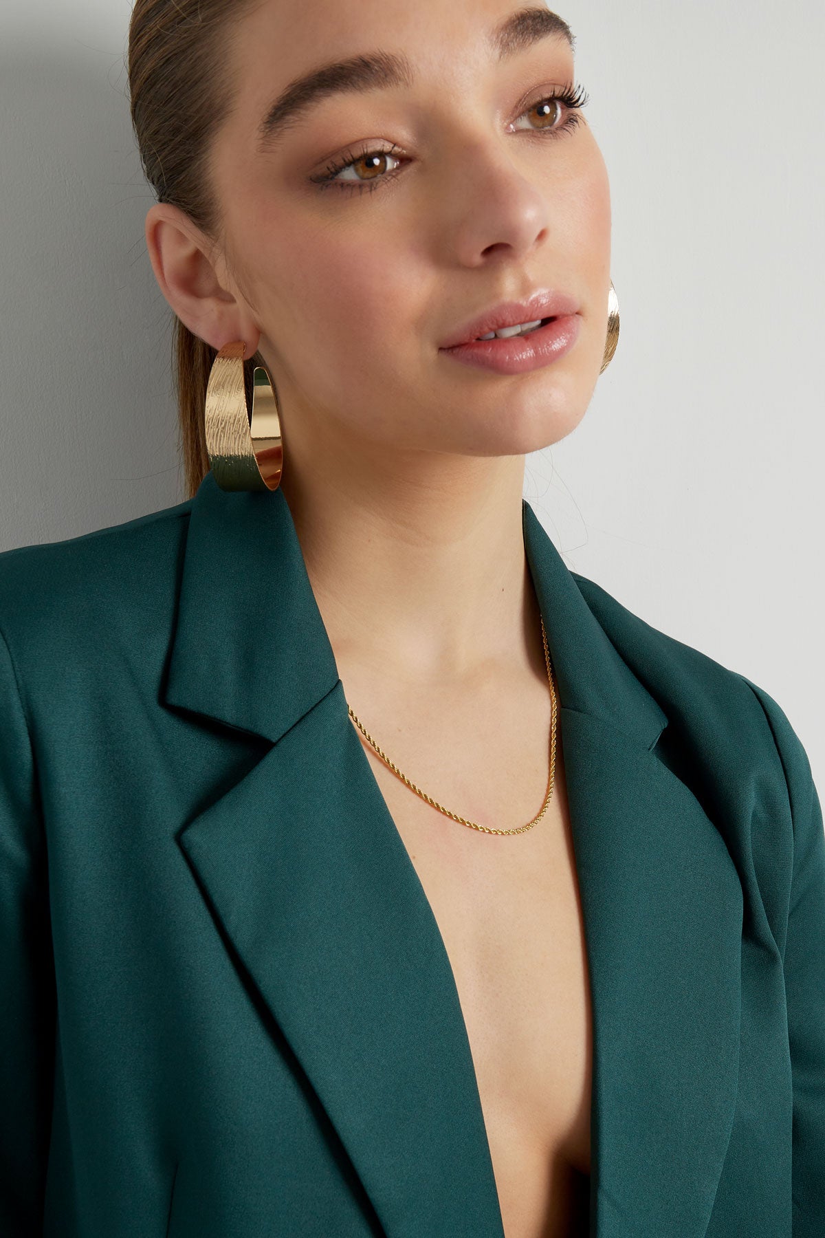 Ketting gedraaid dun - Goud kleur-2.0MM
