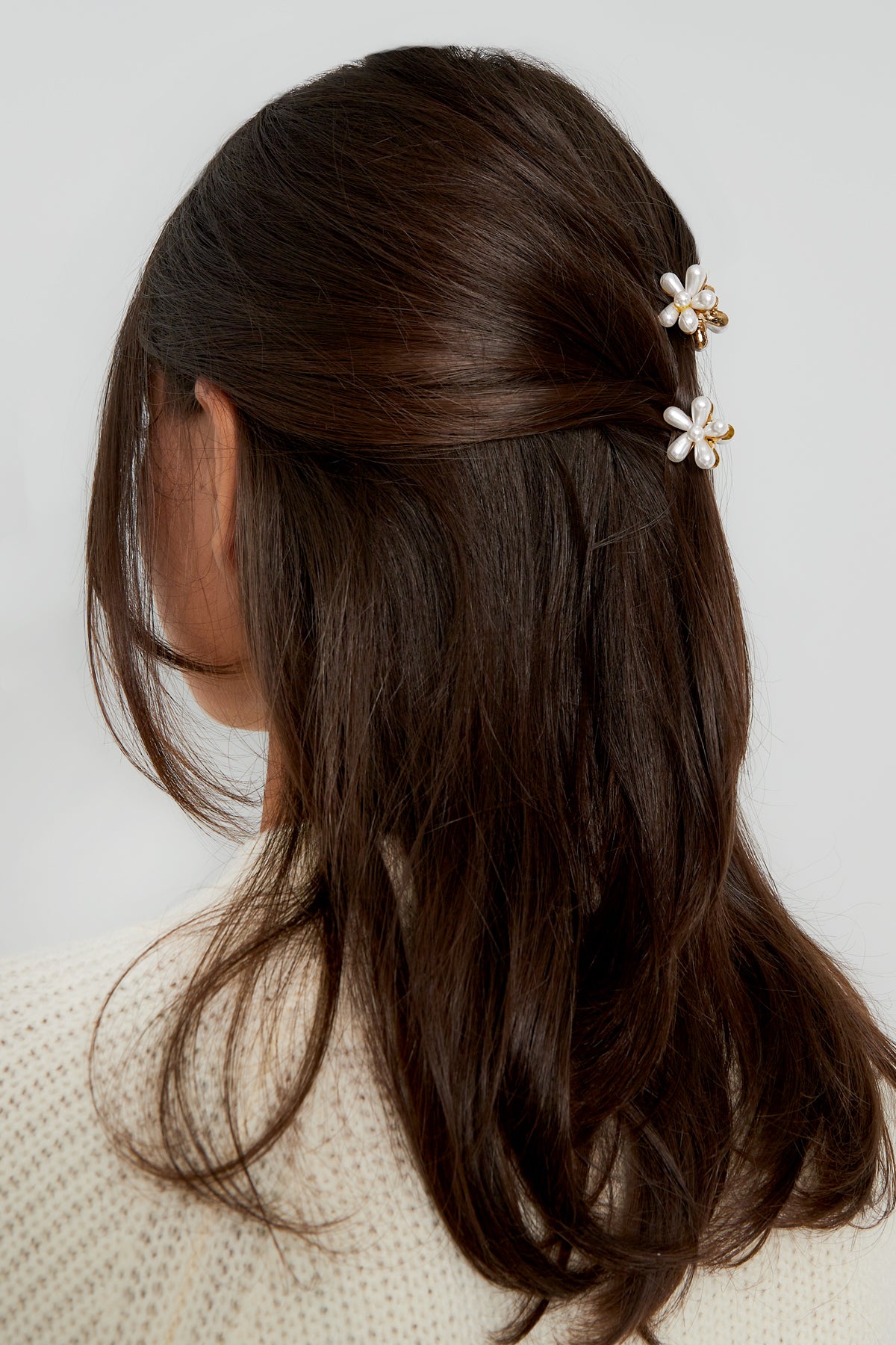 pearl flower haarclip