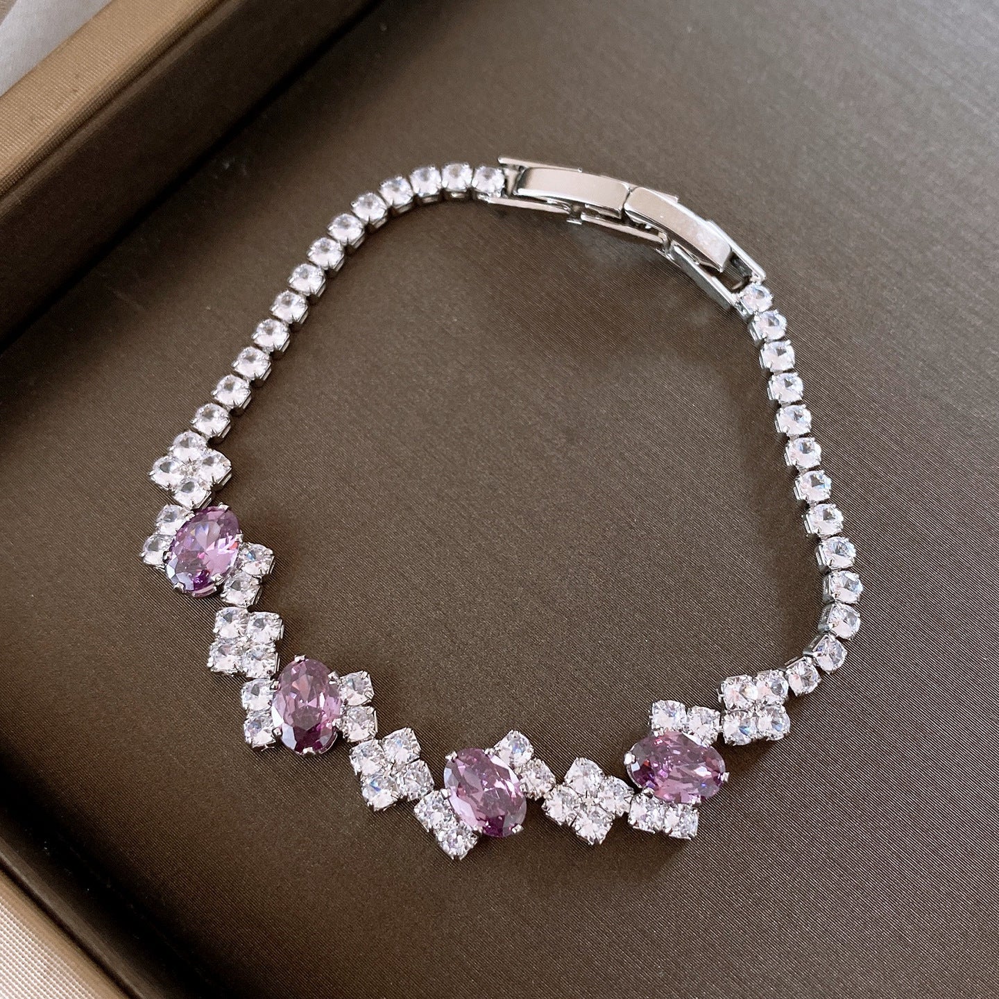 Korean Style Zircon Butterfly Flower Fashion Bracelet