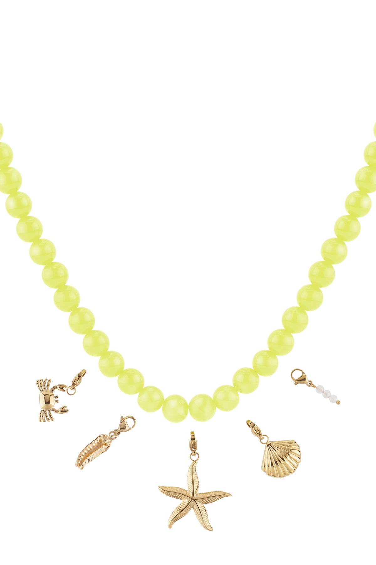 Ketting met medium kralen-10mm
