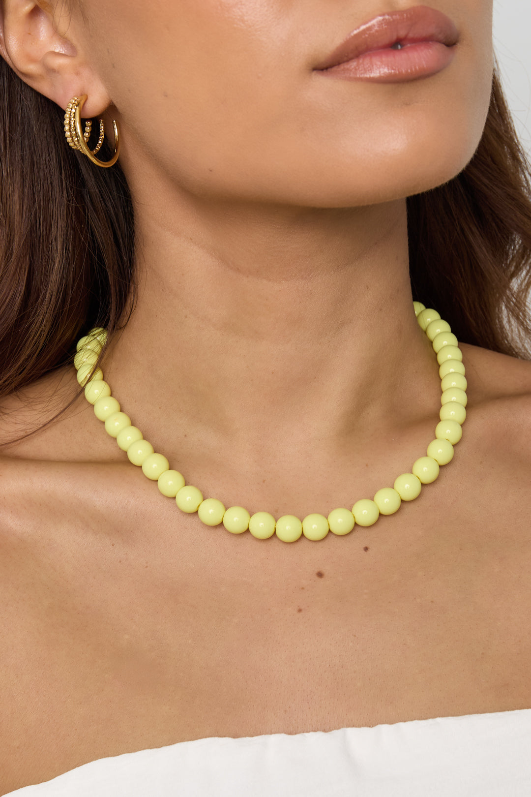 Ketting met medium kralen-10mm