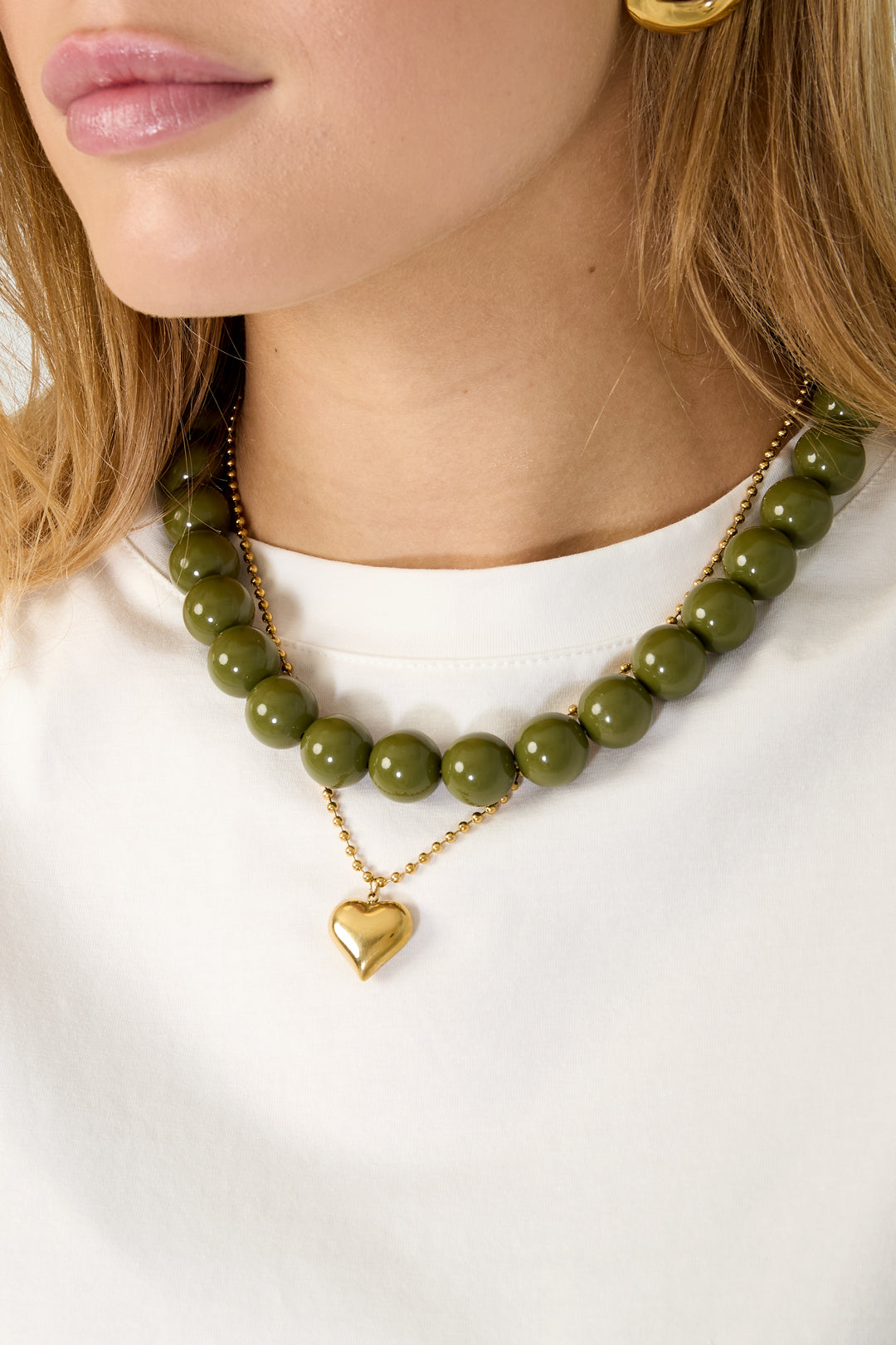 Ketting met grote kralen
