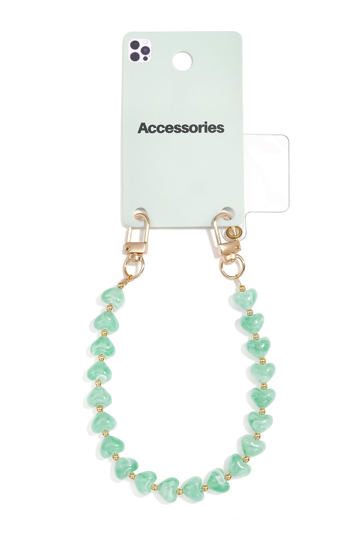 Telefoonketting met hartje, casual, acryl, dagelijkse accessoires