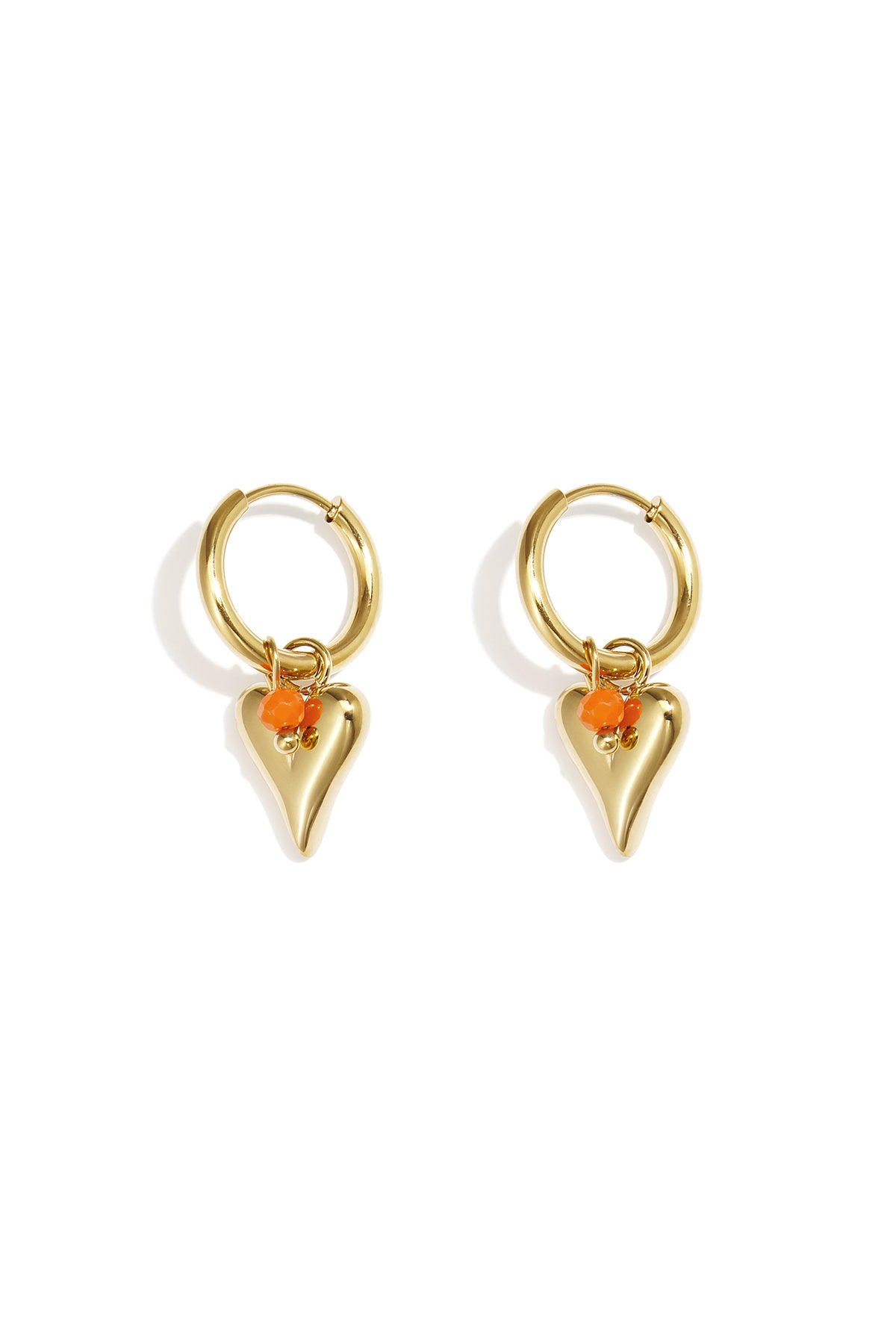 Elegant Heart-Shaped Drop Earrings for Spring/Summer