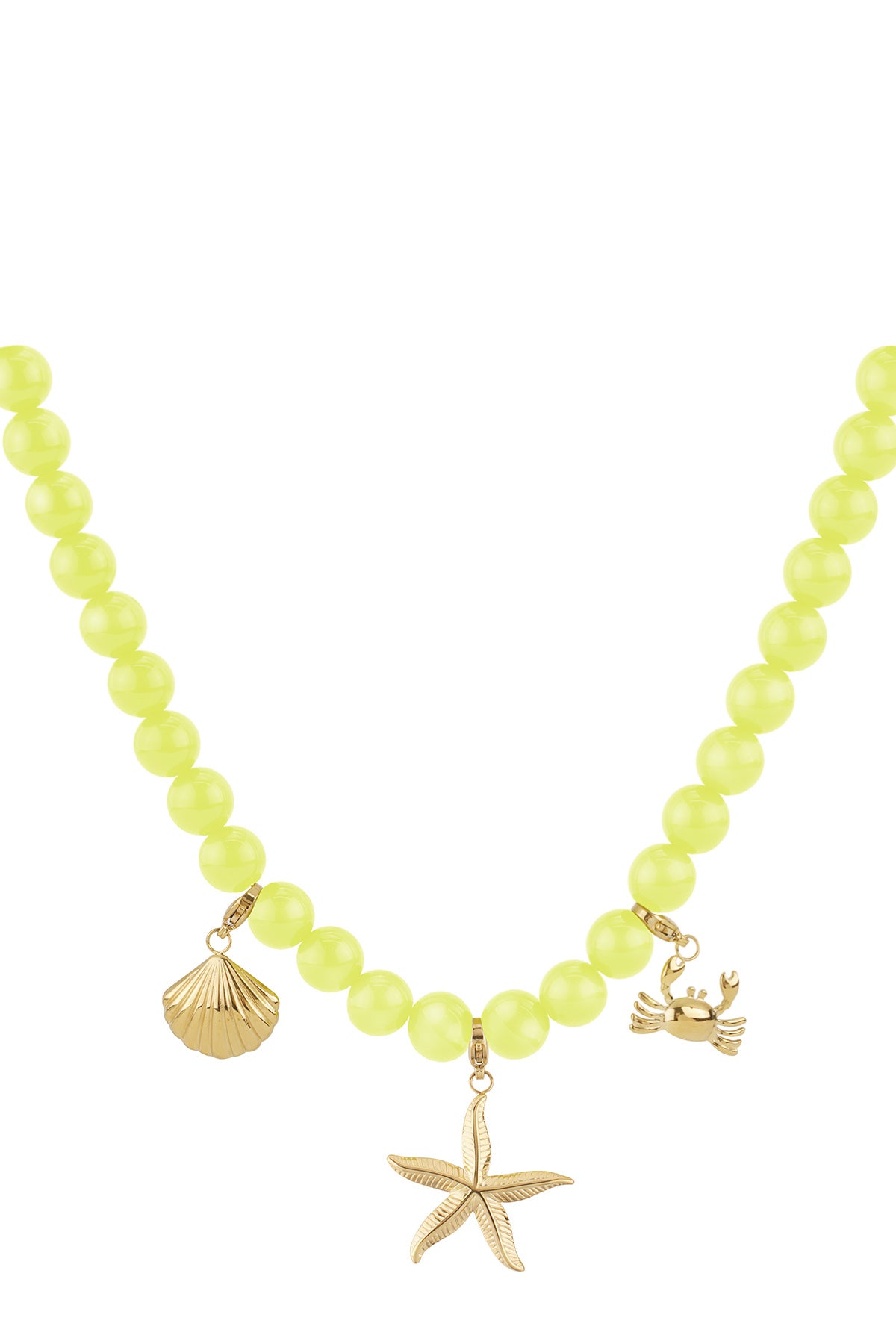 Ketting met medium kralen-10mm