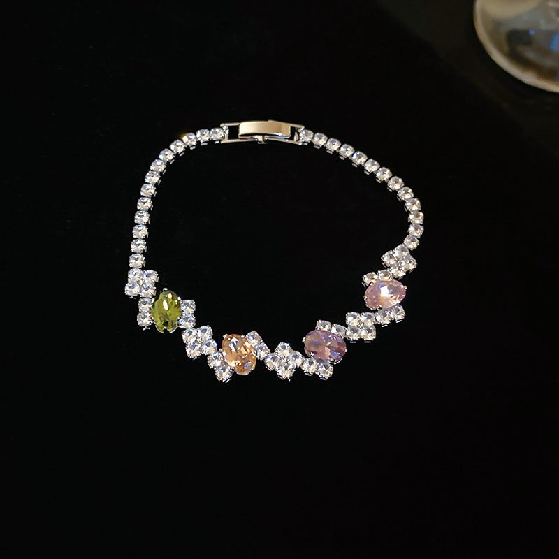 Korean Style Zircon Butterfly Flower Fashion Bracelet