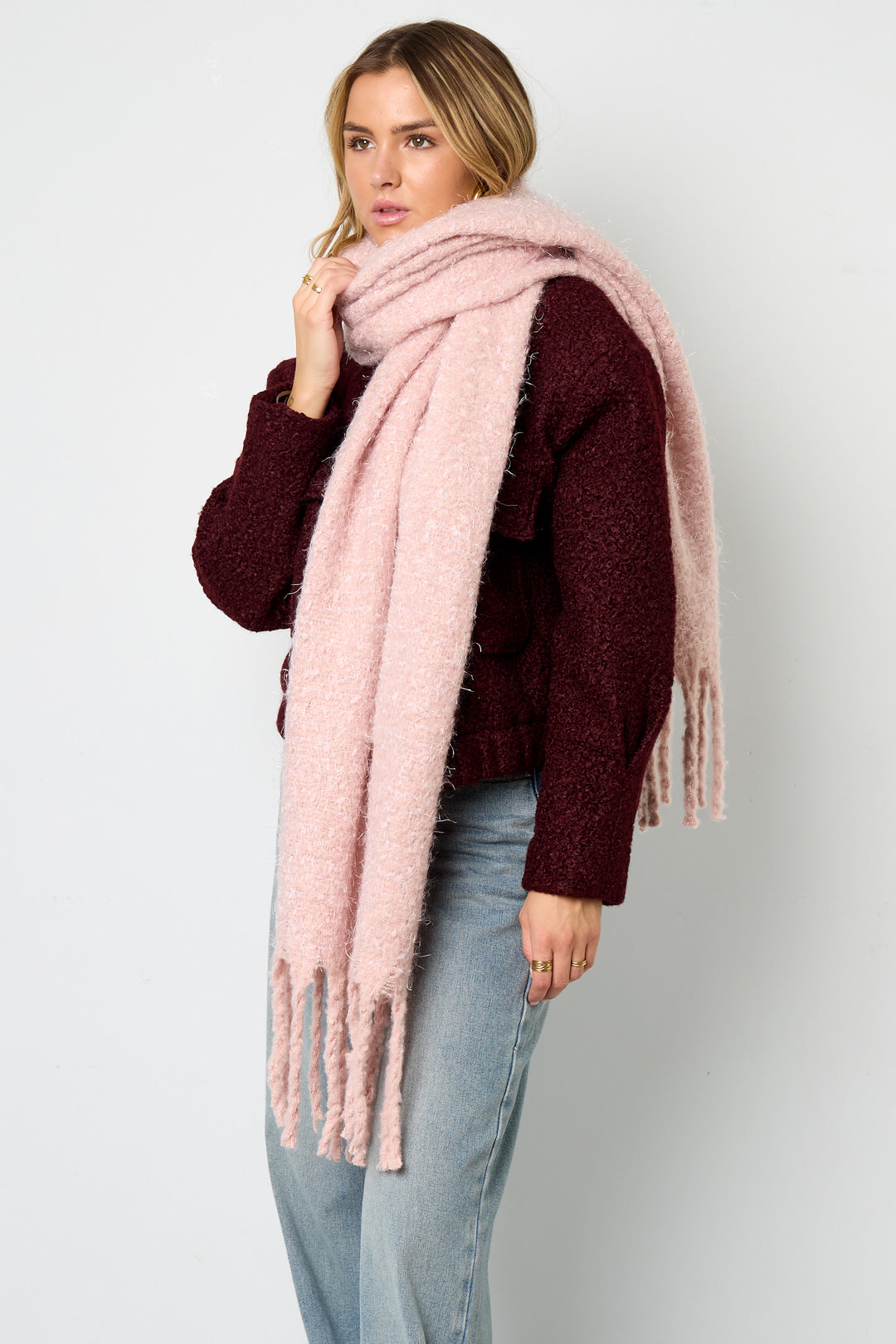 Wintersjaals Effen Kleur Casual Polyester Dagelijks