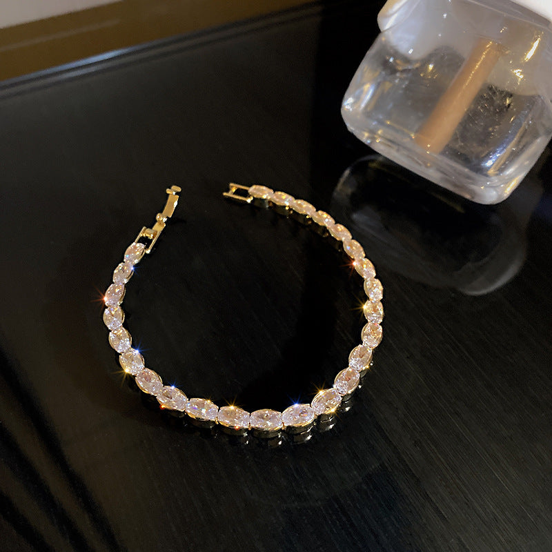 Korean Style Zircon Butterfly Flower Fashion Bracelet
